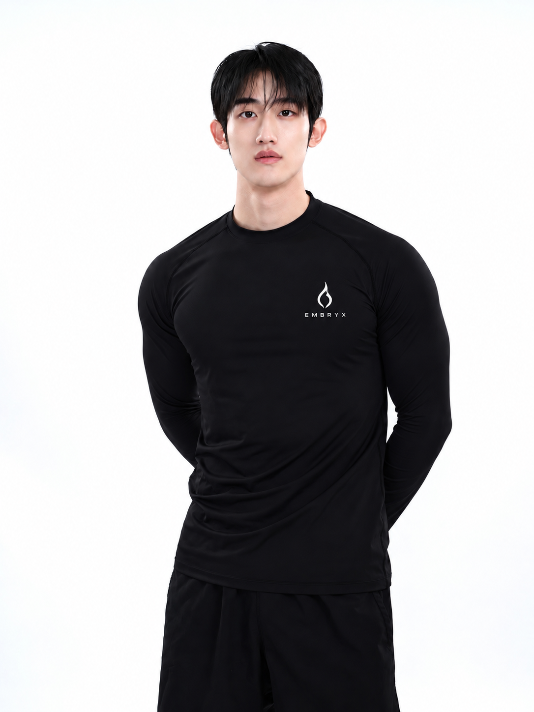 컴프레션 긴팔 착용 정면